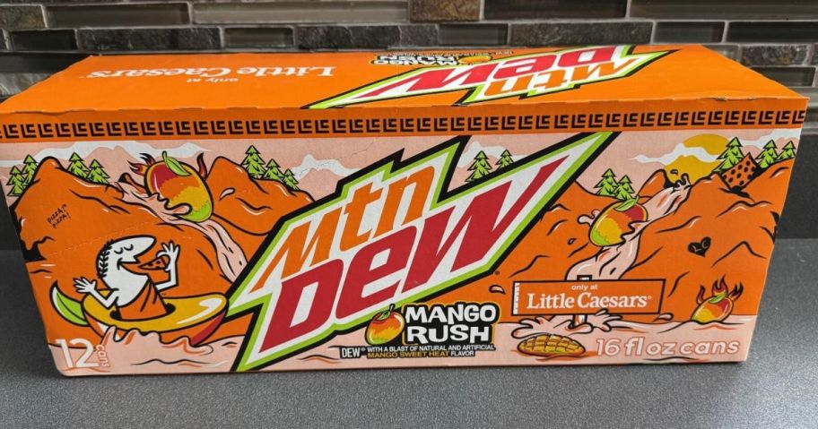 A Mtn. Dew Mango Rush box