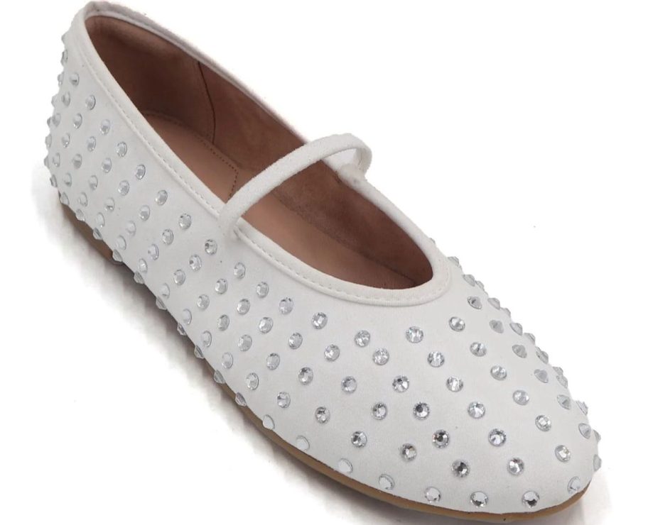 white studded may jane