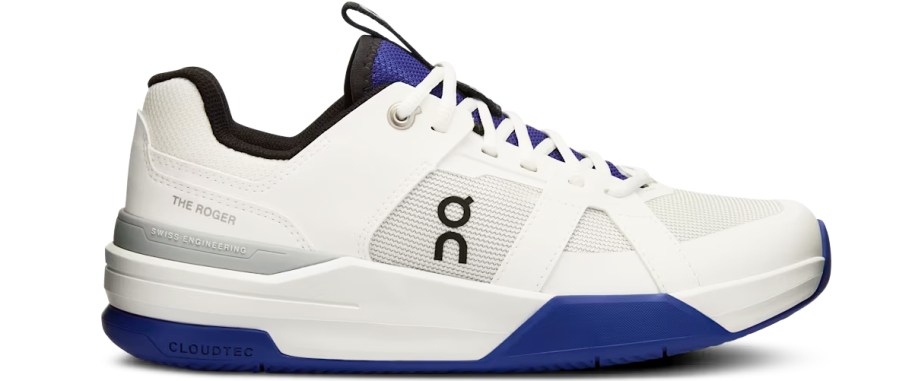 blue and white on kids sneaker