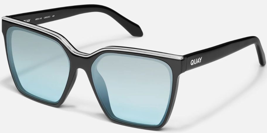 black and silver quay sunglasses