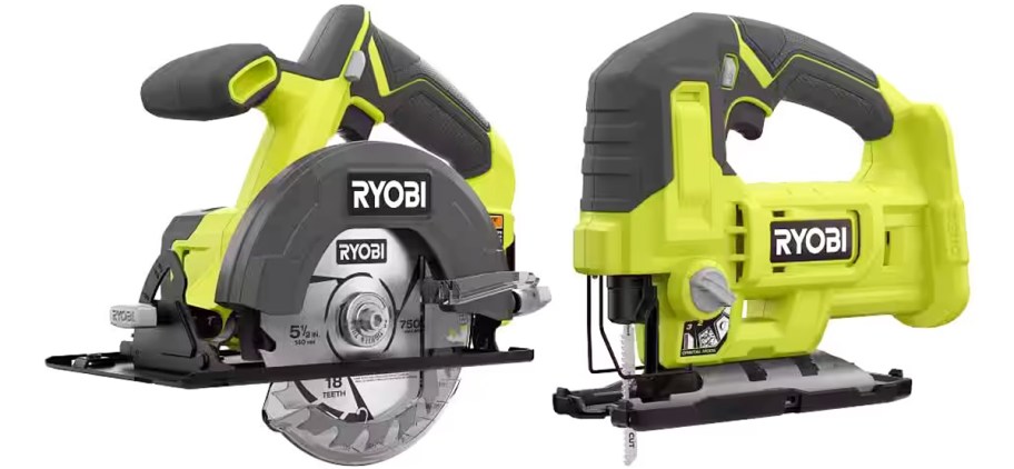 black and green circular saw and jigsaw