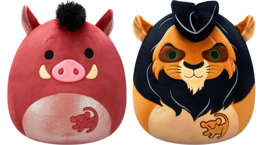 Pumbaa and Scar Lion King Squishmallows