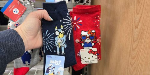 NEW 4th of July Socks at Target – Just $5 (Bluey, Hello Kitty, Snoopy, & More)