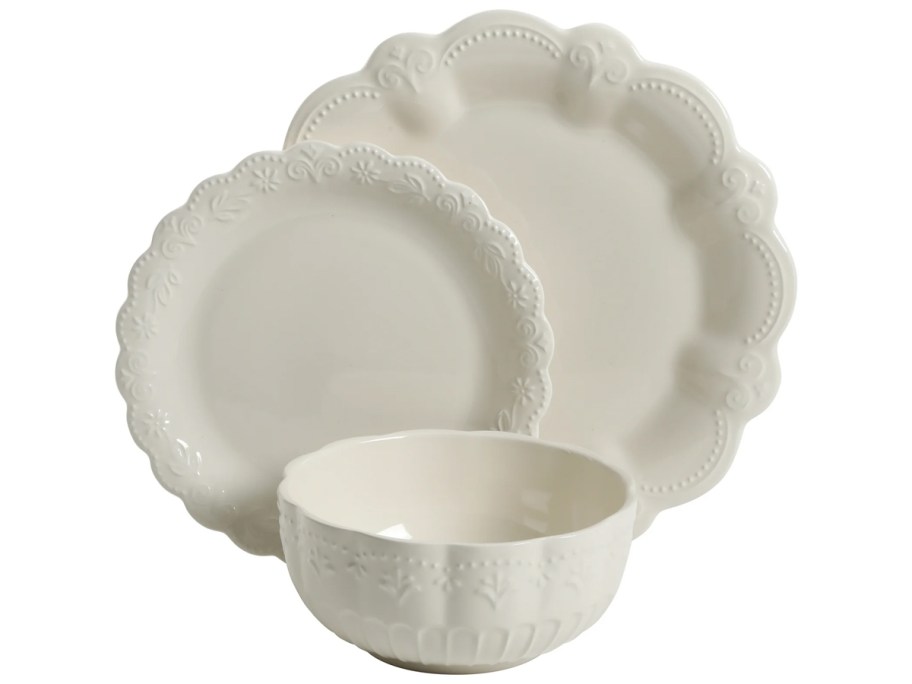 The Pioneer Woman Toni 24-Piece Linen Dinnerware Set