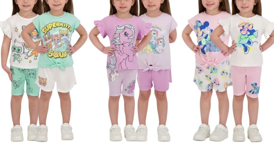 Toddler Girls in Walmart Character Sets