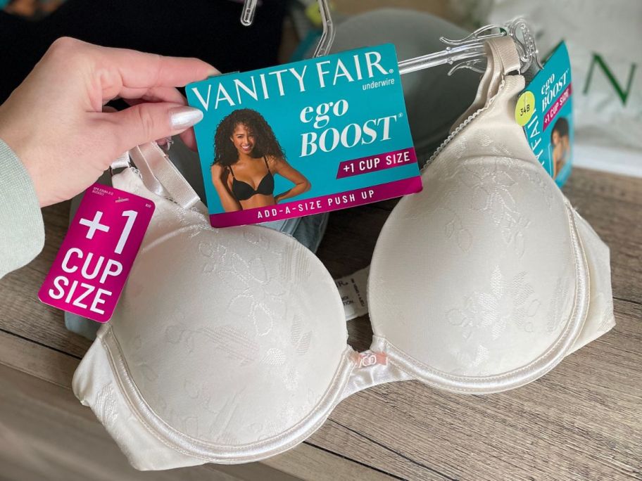 Vanity Fair Ego Boost Add-A-Size Push Up Underwire Bra