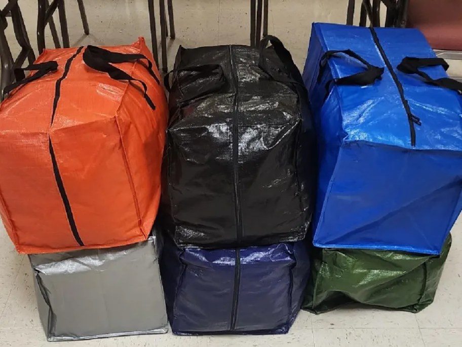 heavy duty colorful storage bags