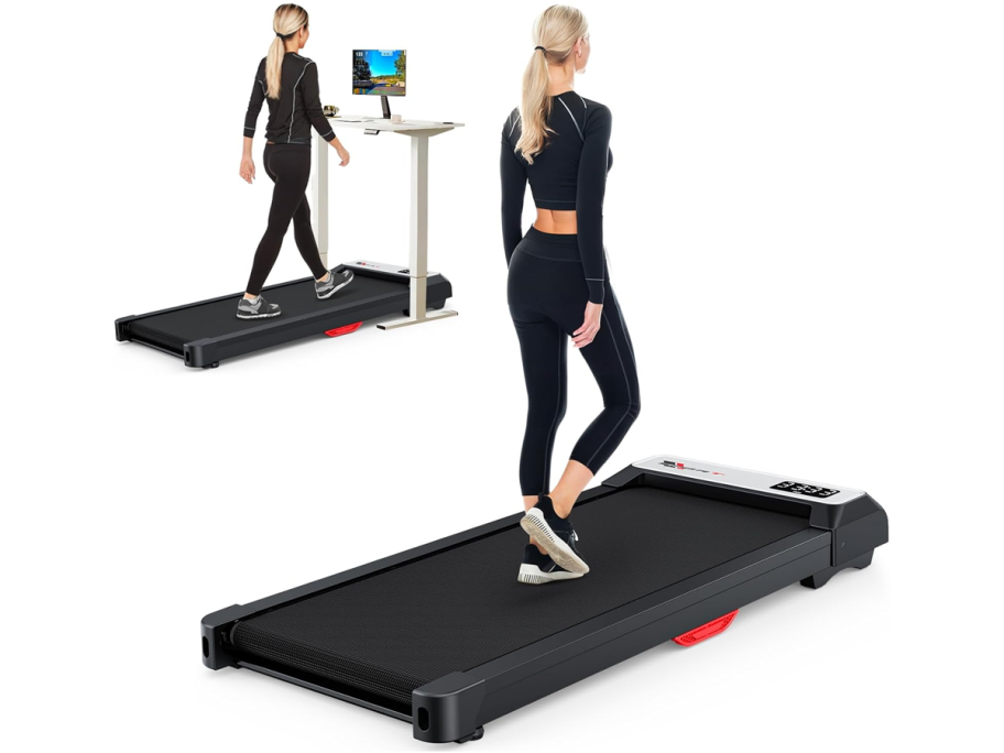 Walking Pad being used by a woman