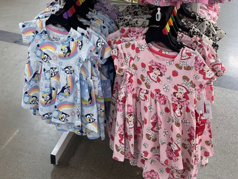 Walmart Kids Strawberry Shortcake and Bluey Dress