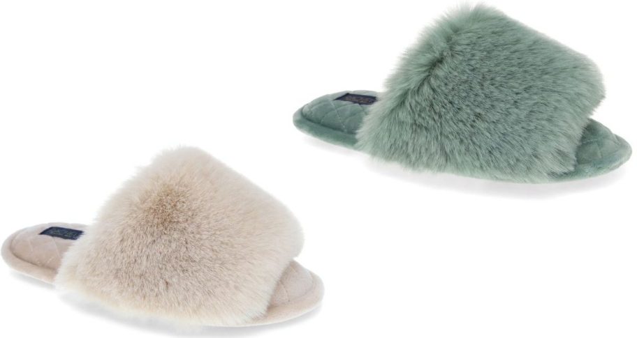 Stock images of two Rachel Roy Women's Harper Slide Slippers