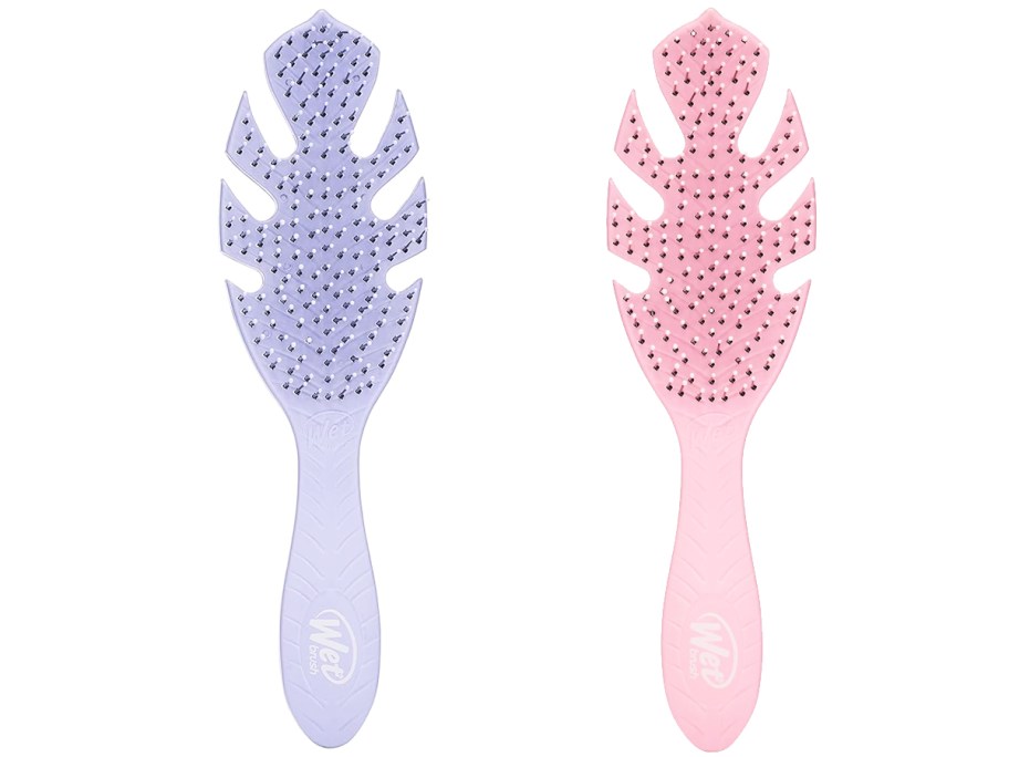 light purple and pink Wet Brush hair brushes