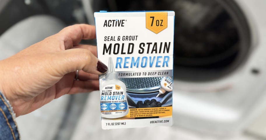 bottle of mold stain remover