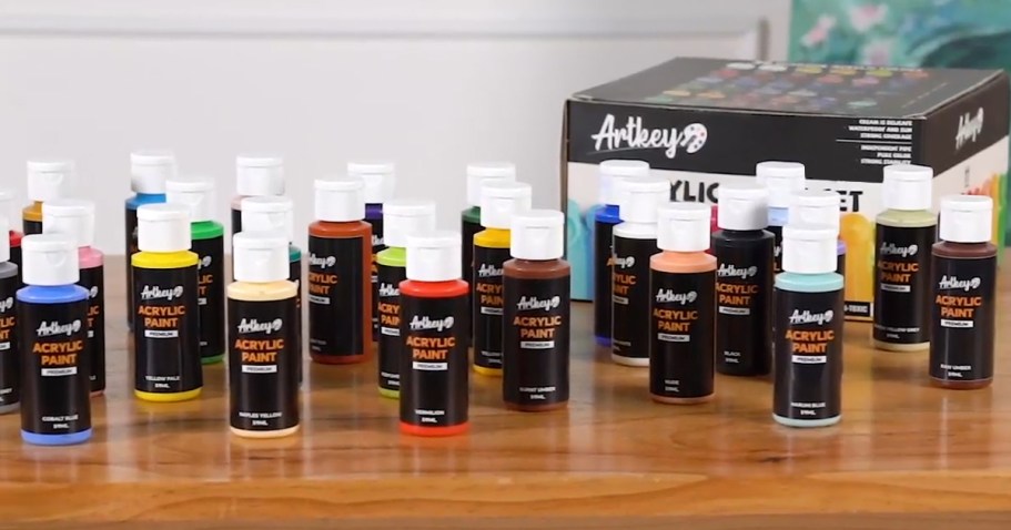 Acrylic Paint Set 24-Count Just $10.99 on Amazon (Regularly $22)