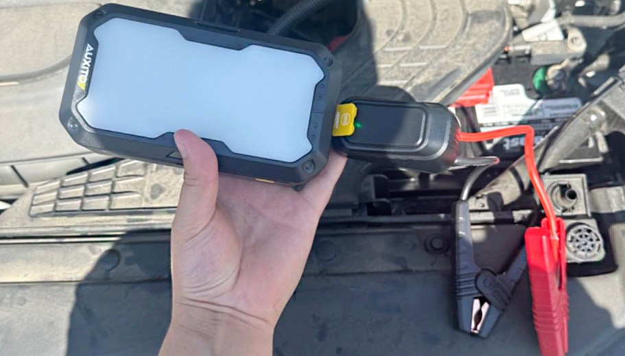 Portable Jump Starter w/ Camping Light & Power Bank Only $19.99 Shipped on Amazon (Reg. $60)