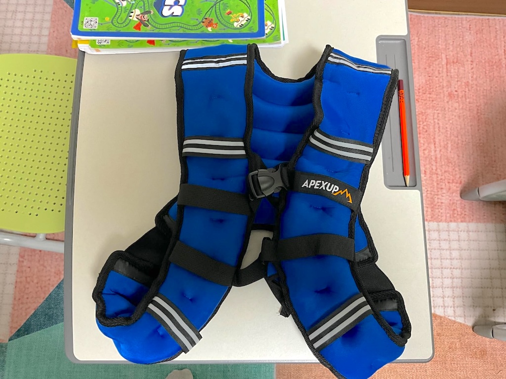 blue weighted vest 