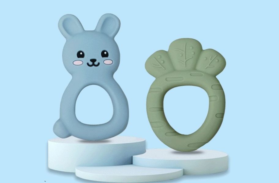 two baby teethers