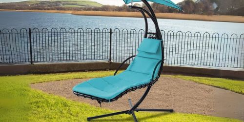 Hanging Chaise Lounger w/ Stand from $73.79 Shipped on Wayfair.com (Reg. $400)