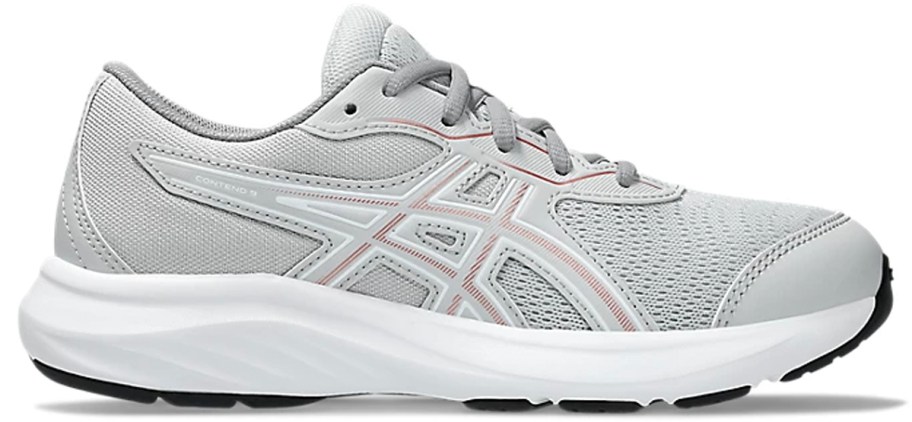 gray asics shoe