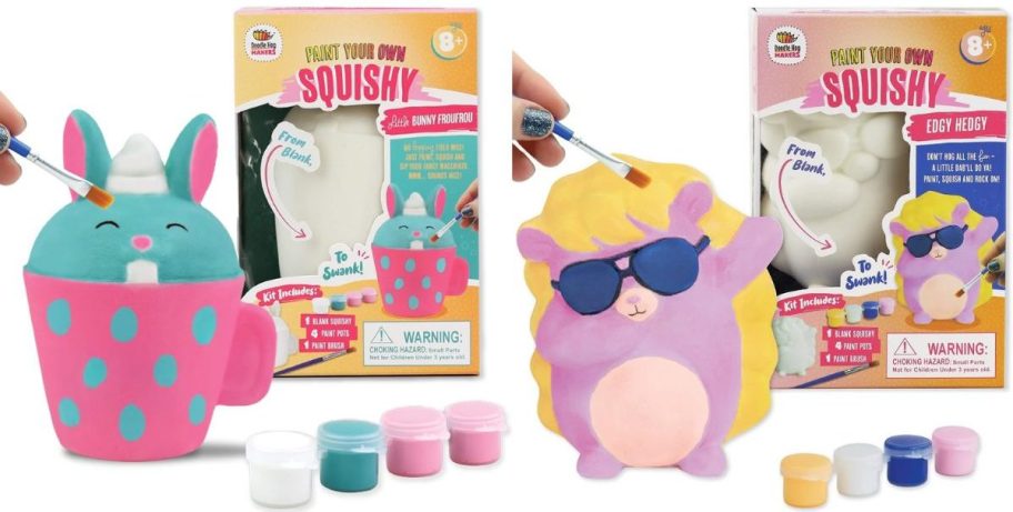 bunny and hedgehog squishy craft kits