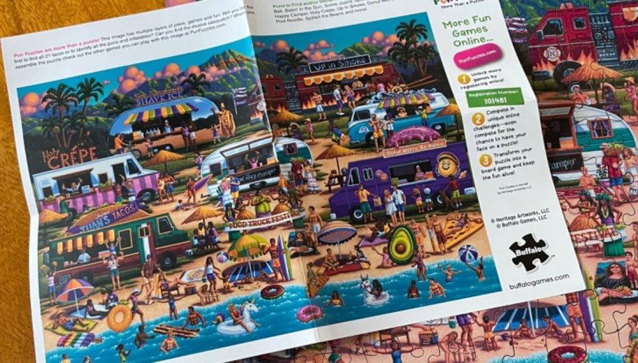 Buffalo Games - Hawaiian Food Truck Festival Wood Puzzle
