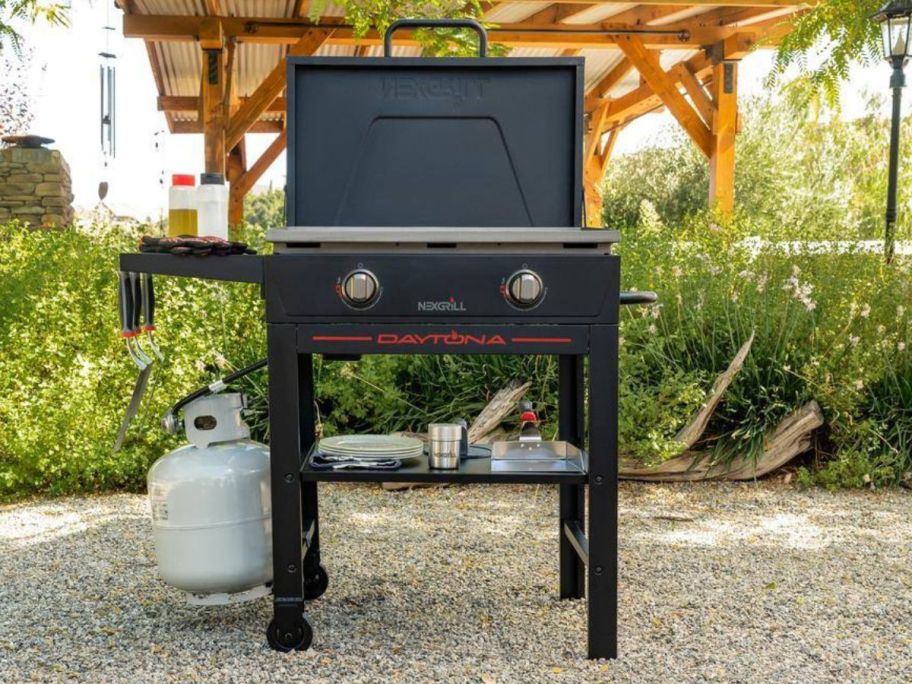 Nexgrill Daytona 2-Burner Propane Gas Grill in yard