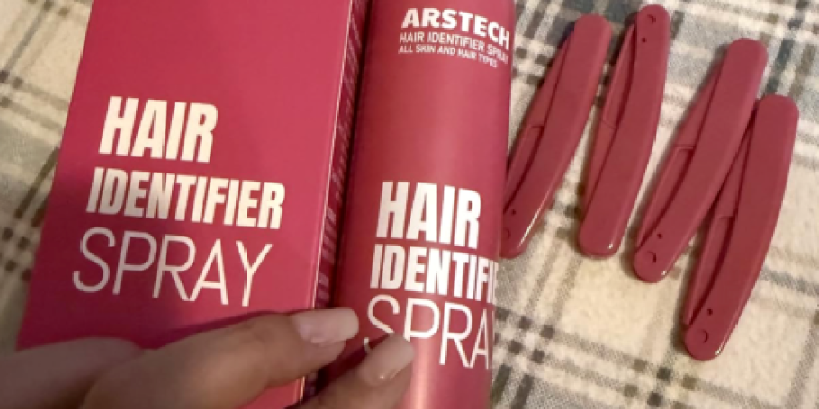 Hair Identifier Spray Set Just $4.67 on Amazon | Includes 4 Dermaplane Razors!