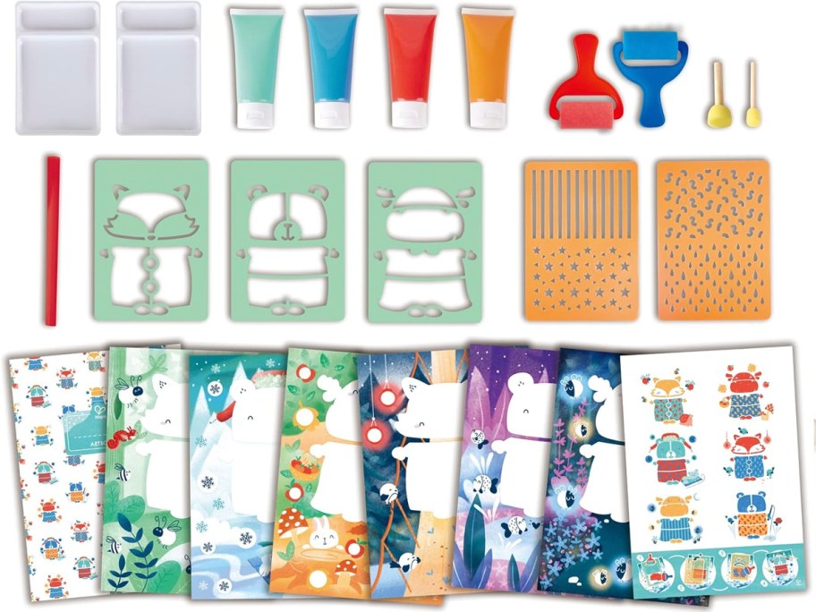 sponge painting toy pieces 
