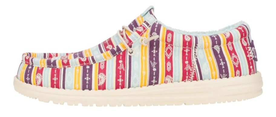 multi colored HEYDUDE Men's Wally Funk Surf Blanket Shoe stock image