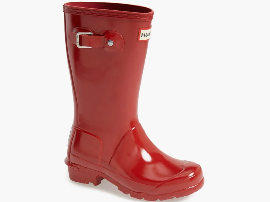 red hunter boot 