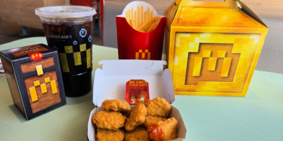 McDonald’s x Minecraft Kids & Adult Happy Meals Available Now!