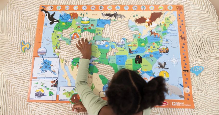 Melissa & Doug National Parks Map Floor Puzzle Only $5 on Walmart.com (Reg. $17)