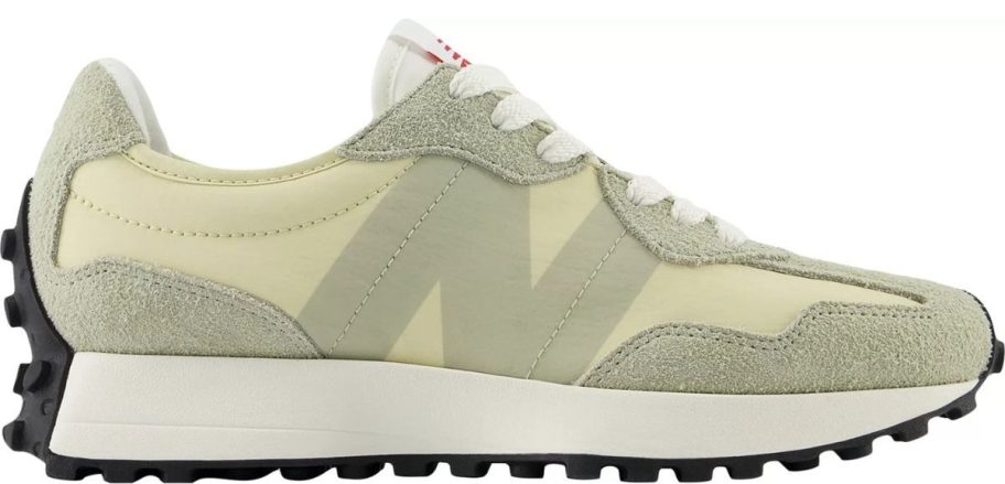 olive green New Balance Women's 327 Shoe stock image