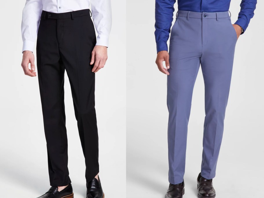 Macys pant suits in black and blue 