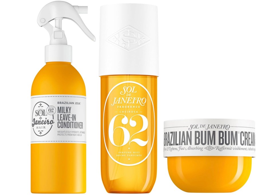sol de janiero conditioner, spray, and cream 