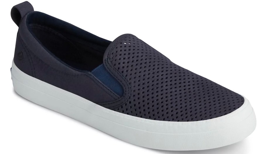 navy blue sperry sneaker