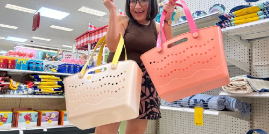New Sun Squad Tote Bags Just $15 on Target.com (Bogg Bag Vibes for WAY Less)