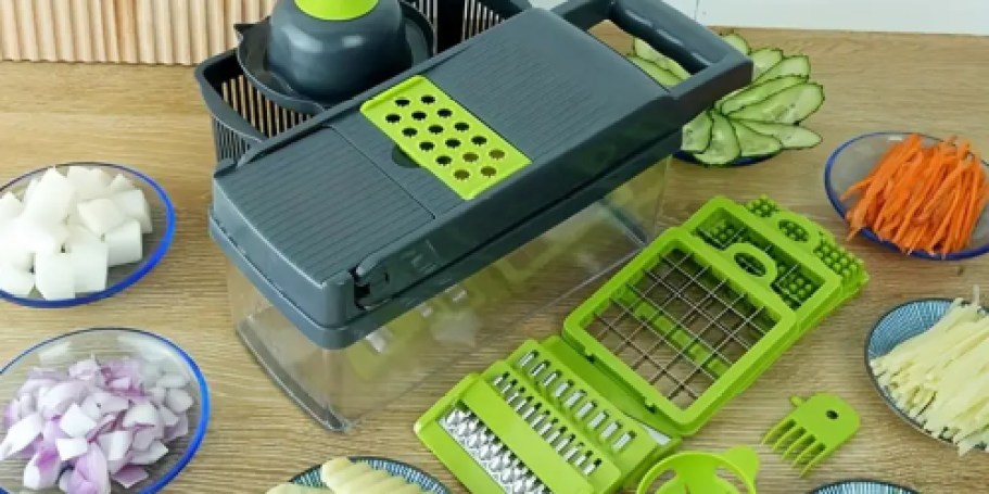 Vegetable Chopper w/ 8 Detachable Blades Just $11.99 on Amazon (Reg. $28)