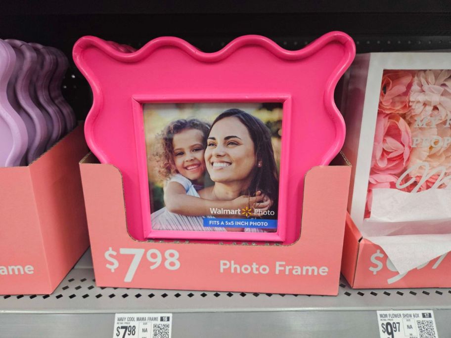 pink Way To Celebrate 5" x 5" Picture Frame on shelf in store