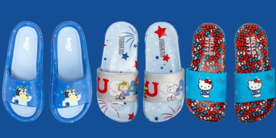 Hello Kitty, Bluey, & Peanuts Americana Slides Just $12.99 on Walmart.com