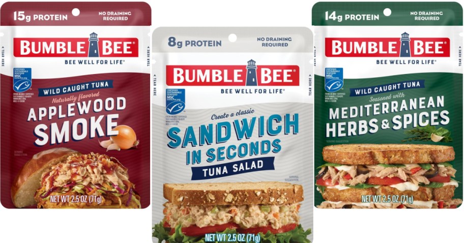 3 Pouches of Bumble Bee Tuna