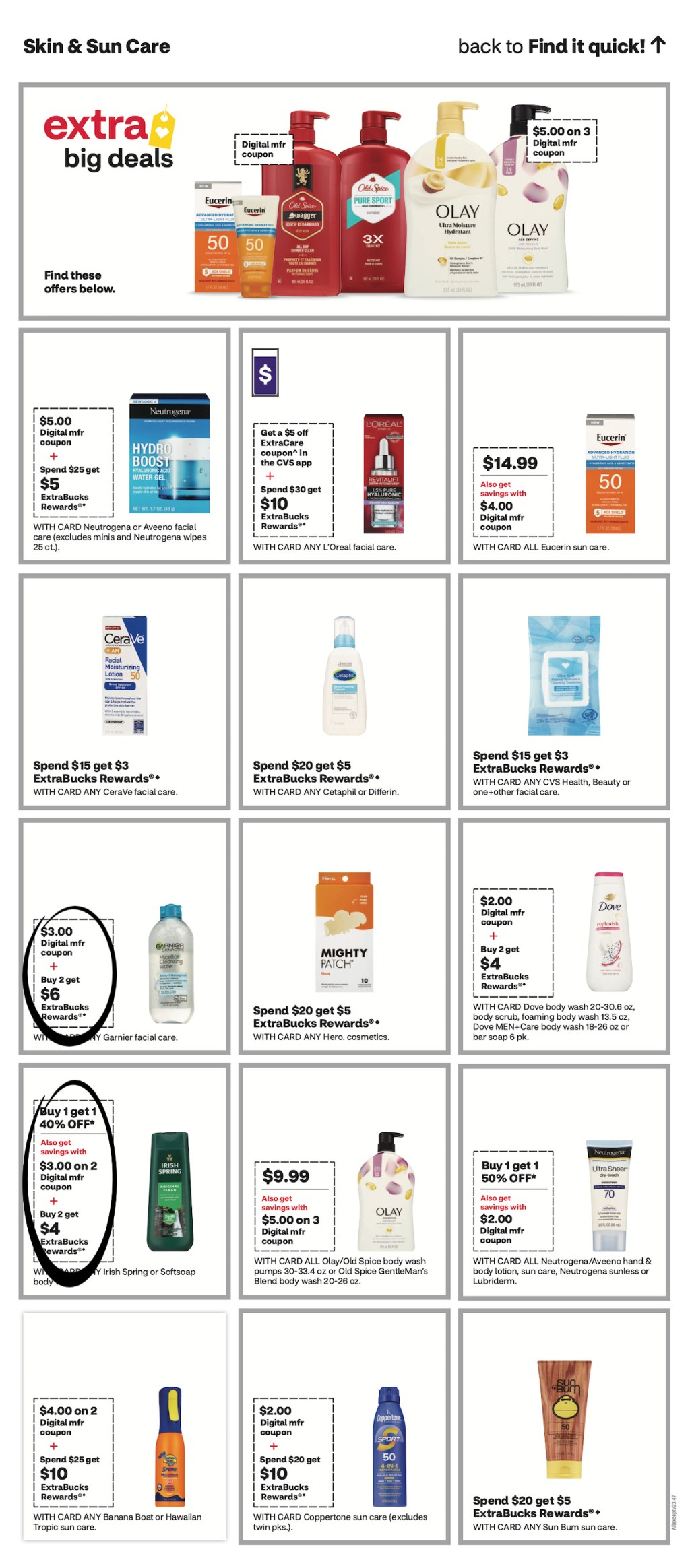 page from CVS ad