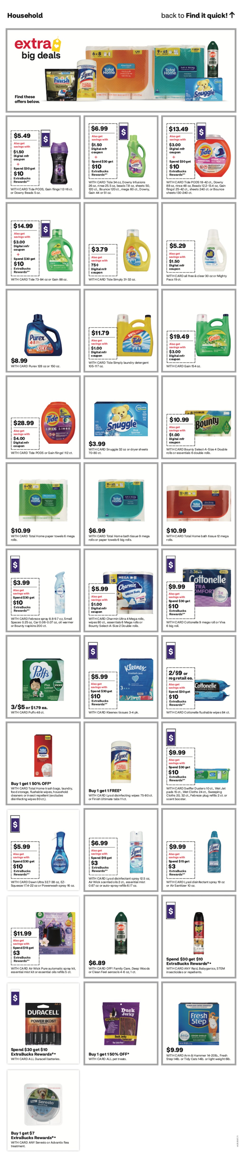 page from CVS ad