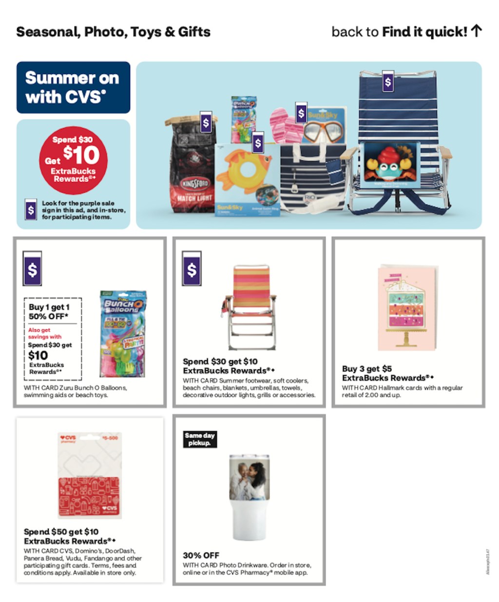 page from CVS ad