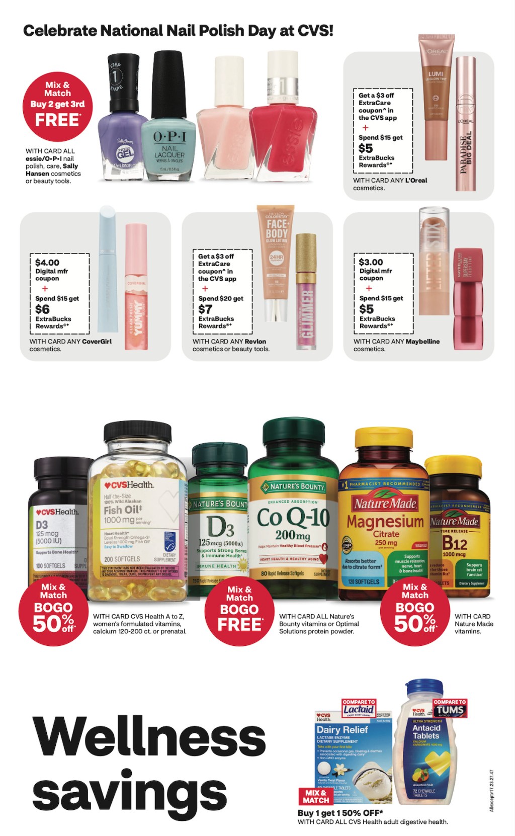 page from CVS ad