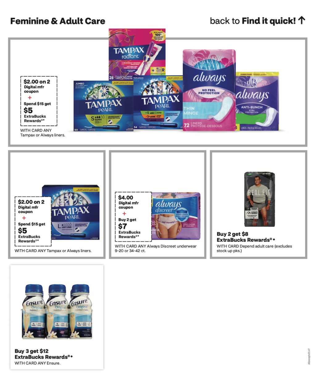 page from CVS ad