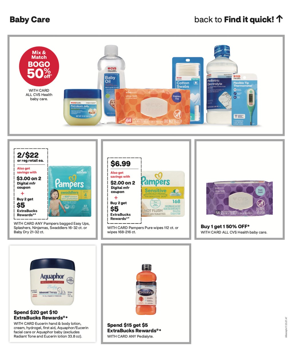 page from CVS ad