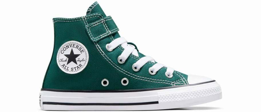 green high top converse sneaker