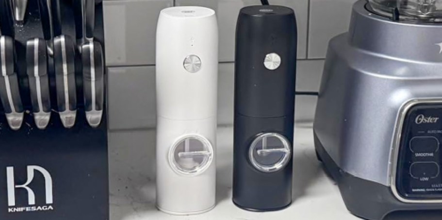 Electric Salt & Pepper Grinder Set Just $14.99 Shipped on Amazon (Reg. $30)