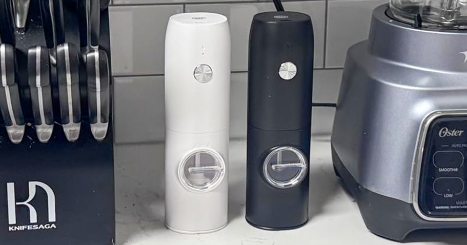 Electric Salt & Pepper Grinder Set Just $14.99 Shipped on Amazon (Reg. $30)