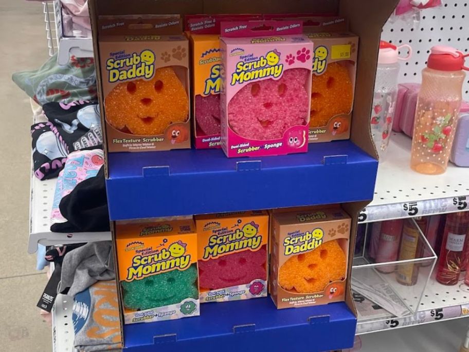 A display of dish scrubs